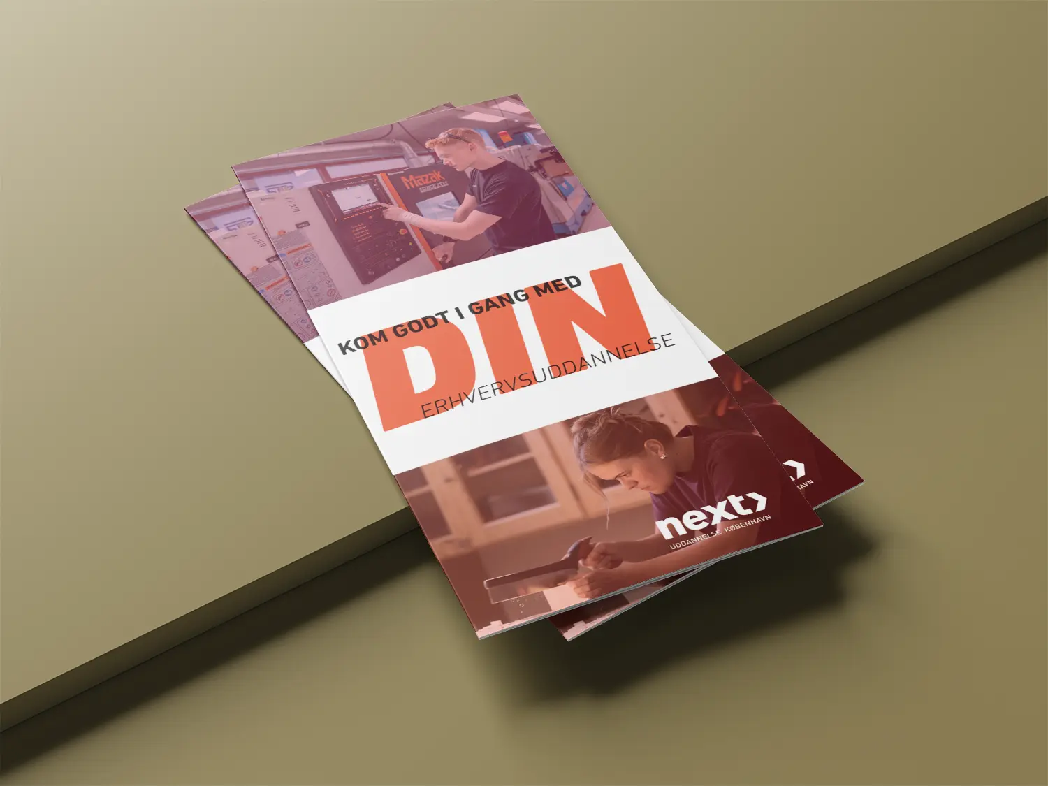 Mockup of the font-page of the folder