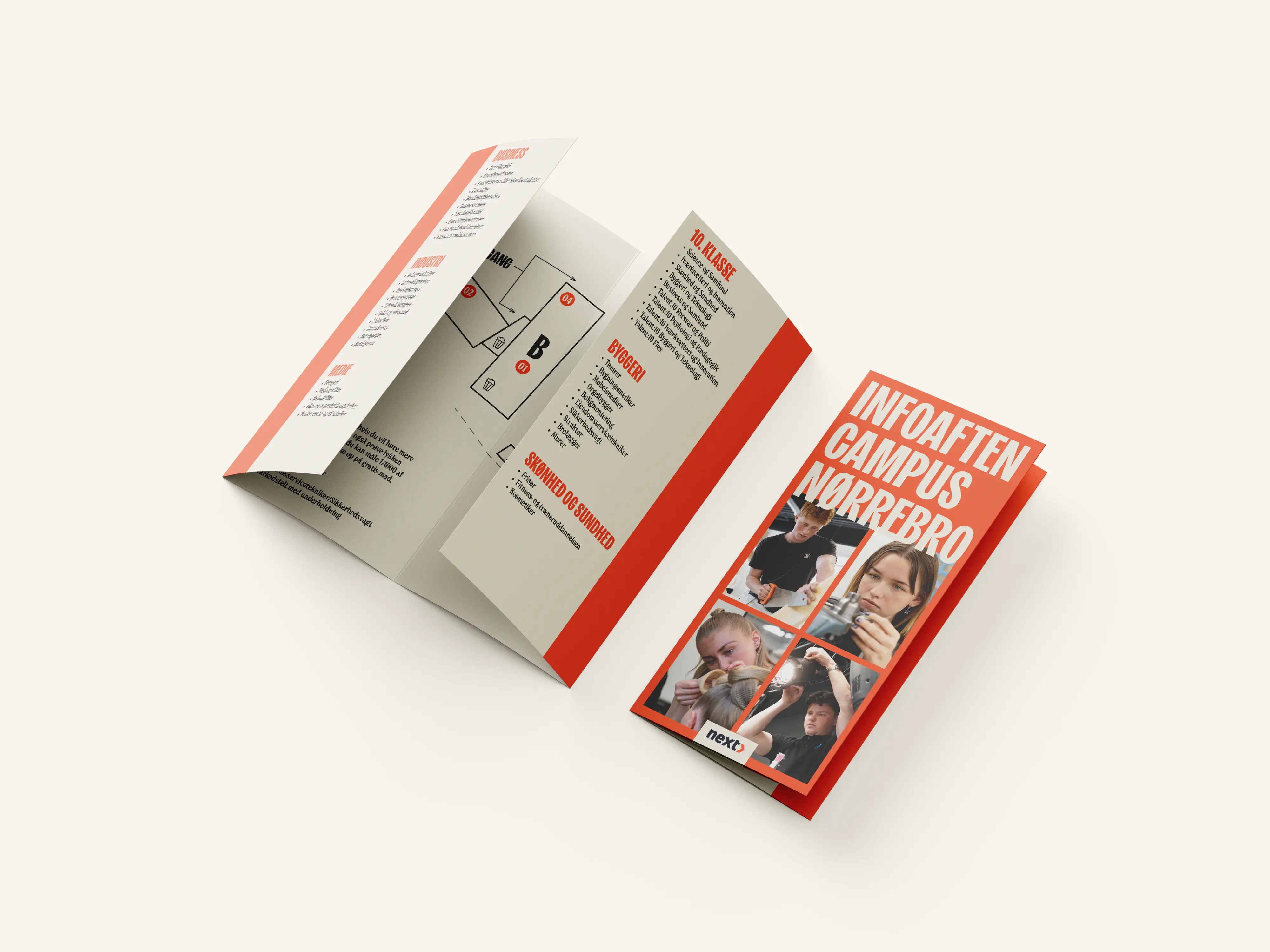 Mockup the event programme and wayfinding map