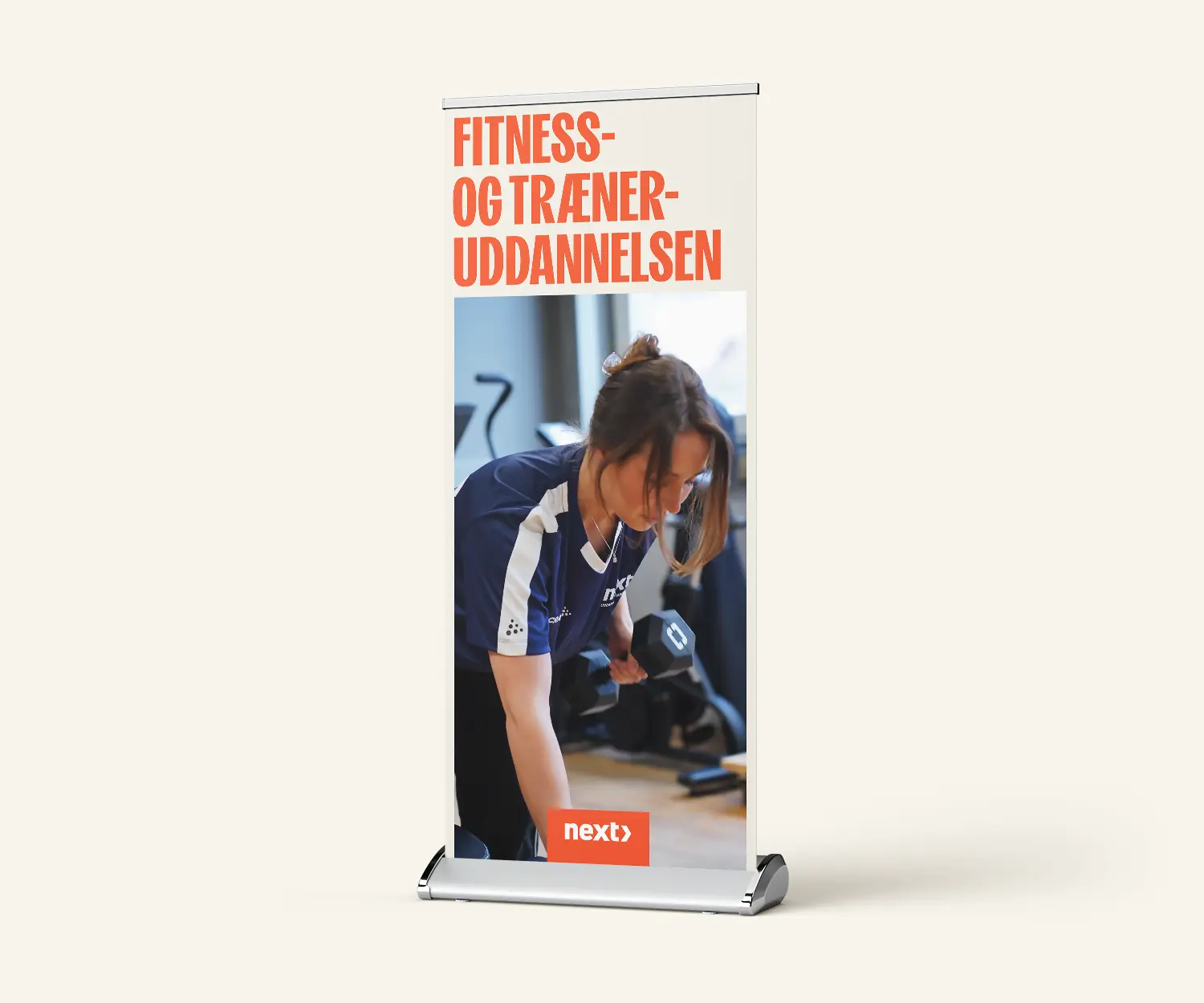 Mockup of Fitness-instuctor roll-up
