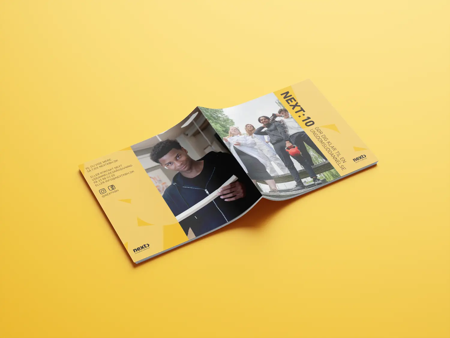 Mockup of the brochure cover